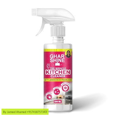 GharShine Kitchen Cleaner Spray 500ML With Lemongrass Fragrance